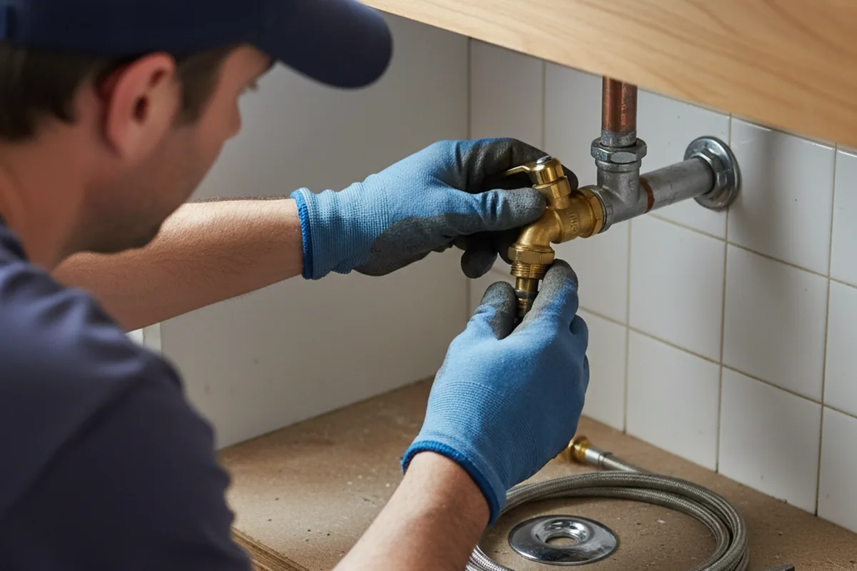 Shutoff valve and fitting work during Repiping in Ashland